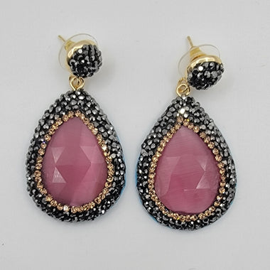 NURA - Stone Pendant Earrings