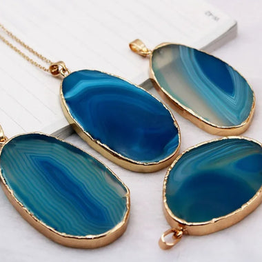 AGATE Charm Stone Pendants