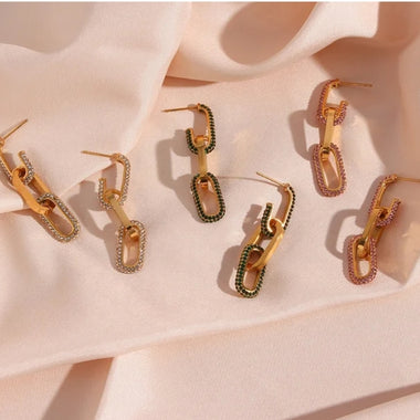 AVA Luxury Drop Earrings - Zoha Los Angeles