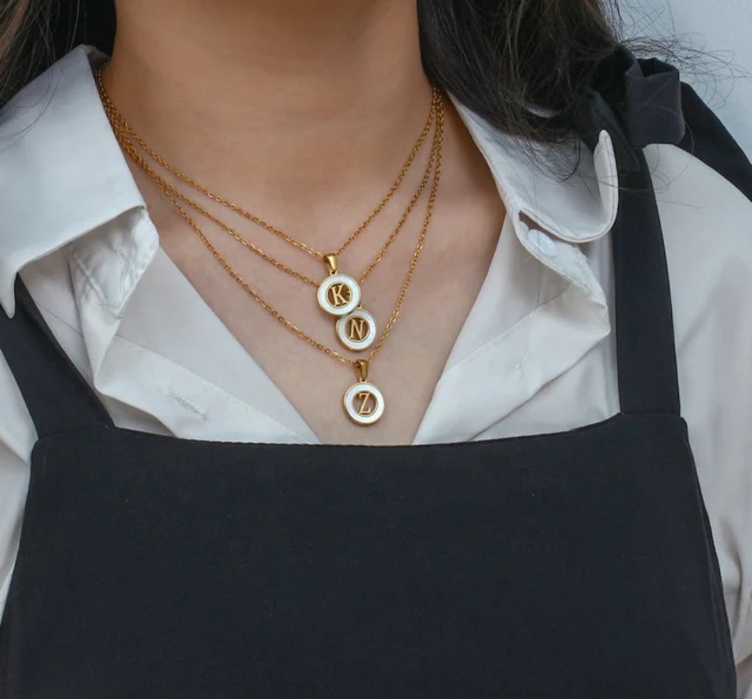 LEAH Initial Necklace