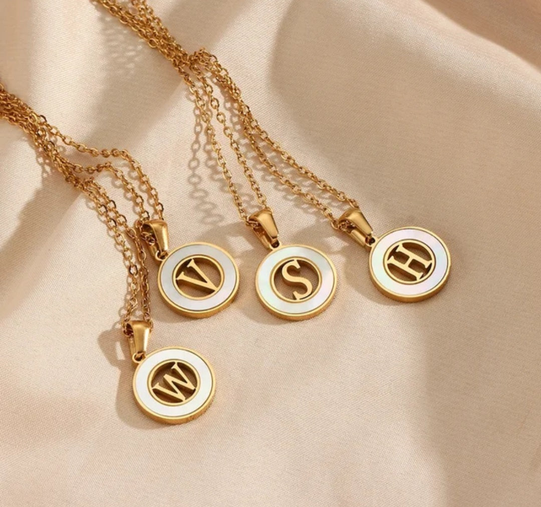 LEAH Initial Necklace