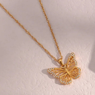 KARINA Butterfly Necklace - Zoha Los Angeles