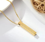 Ayatul Kursi Bar Necklace