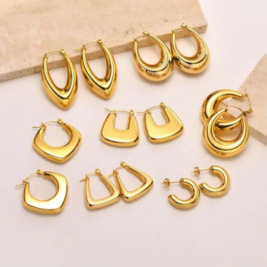 GAIL Hoop Earrings - Zoha Los Angeles