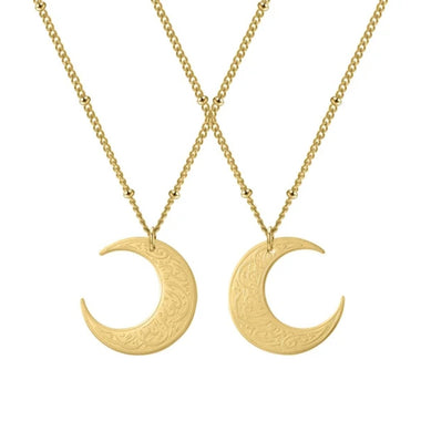 Verily With Every Hardship Comes Ease | Crescent Moon Neklace