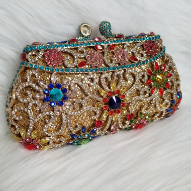 Gold Luxury Clutch - Zoha Los Angeles