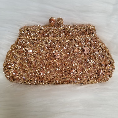 Champagne Luxury Clutch - Zoha Los Angeles
