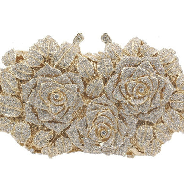 Luxury Flower Gold Clutch - Zoha Los Angeles