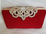 Red Velvet Clutch - Zoha Los Angeles