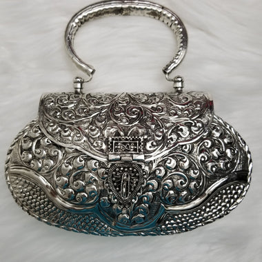 Silver Metal Bag - Zoha Los Angeles