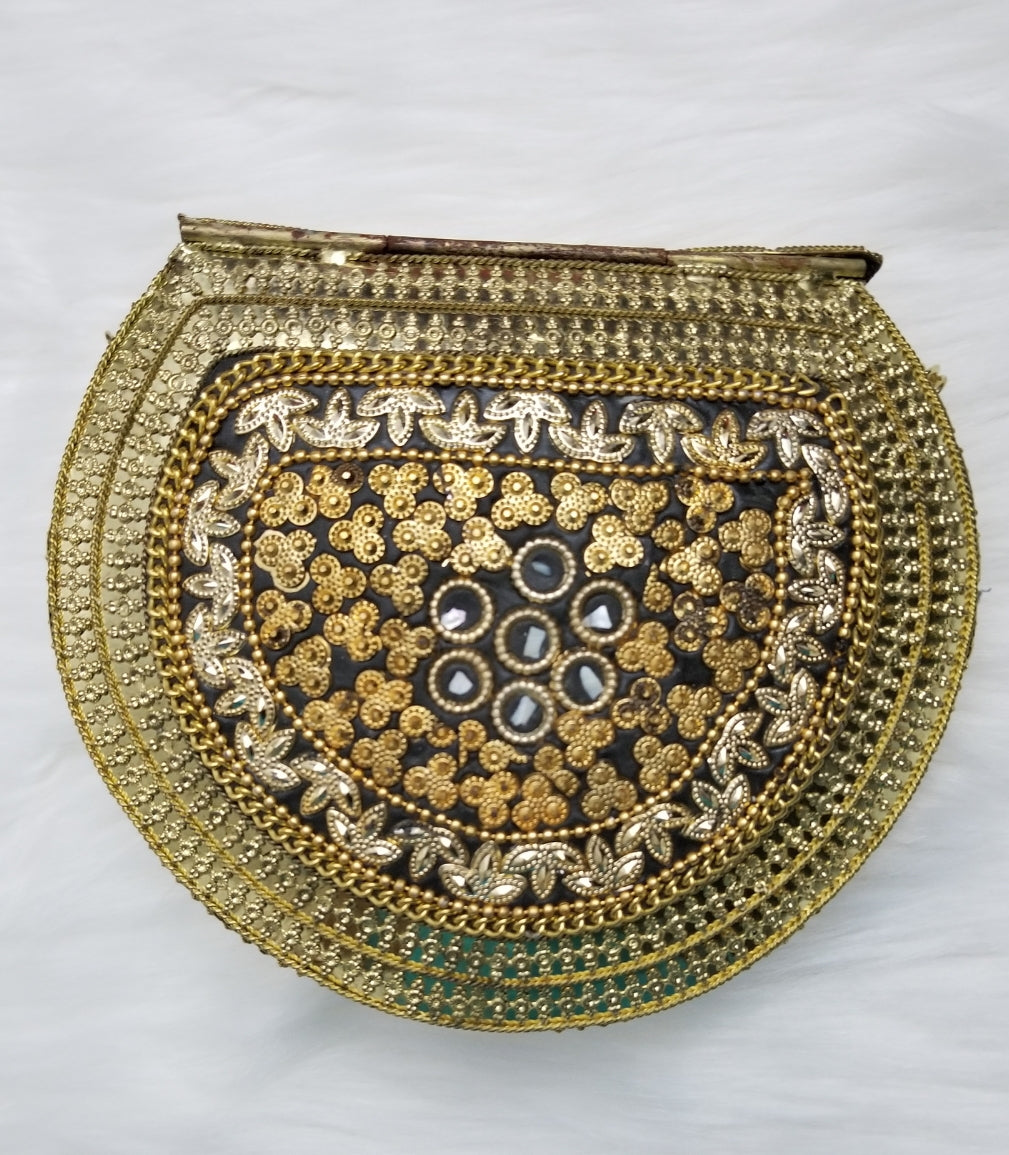 Mosaic Brass Bag - Zoha Los Angeles