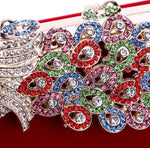 Red Peacock Clutch - Zoha Los Angeles
