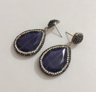 NYSA Stone Pendant Earrings - Zoha Los Angeles