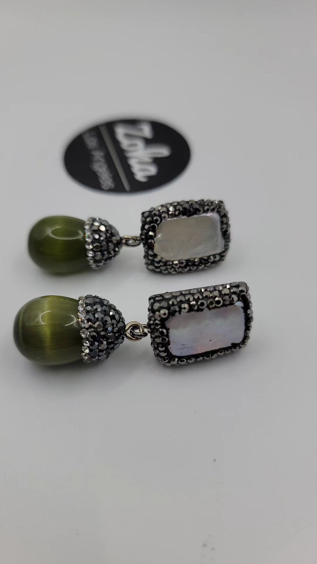 NOOR Stone Drop Earrings