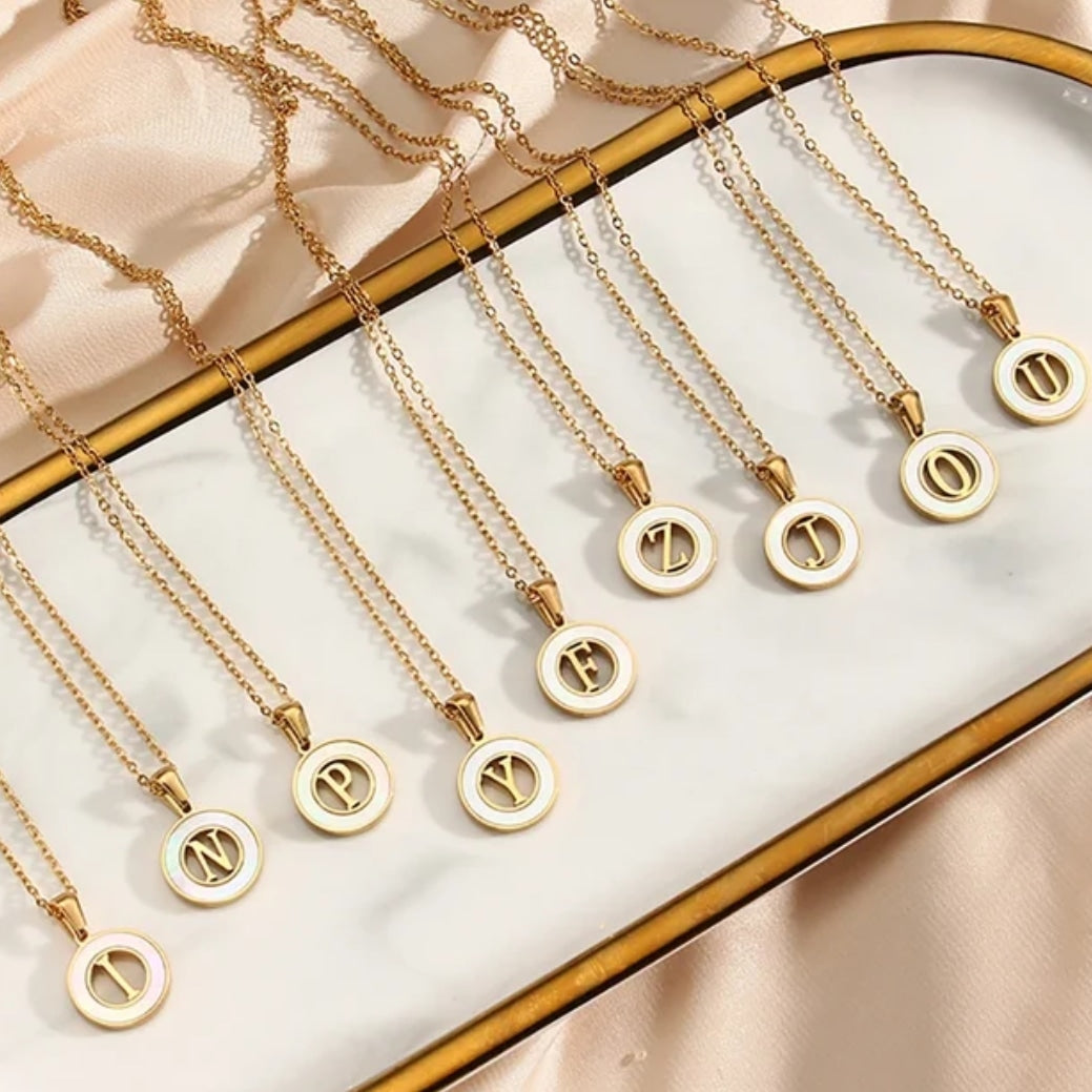 LEAH Initial Necklace - Zoha Los Angeles