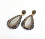 CIMA Stone Pendant Earrings