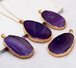 AGATE Charm Stone Pendants