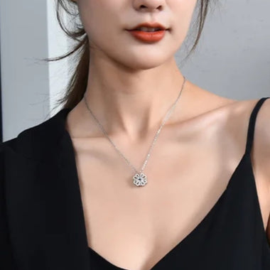 AMANDA Open Close Heart Necklace - Zoha Los Angeles