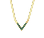 YAMNA V-Shape Chain Necklace