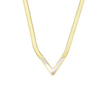 YAMNA V-Shape Chain Necklace