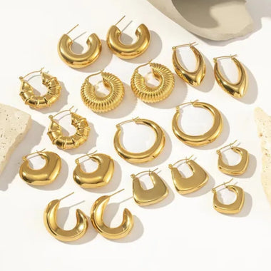 ABBY Hoop Earrings - Zoha Los Angeles