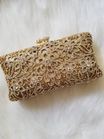 Luxury Gold Crystal Clutch - Zoha Los Angeles