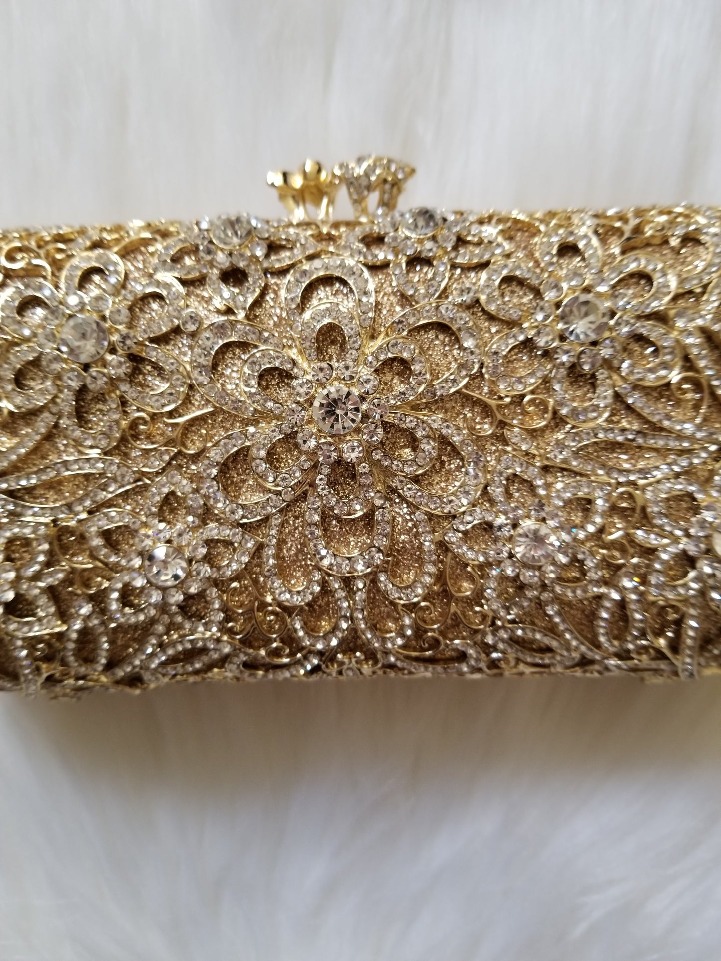 Luxury Gold Crystal Clutch - Zoha Los Angeles