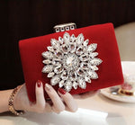 Red Crystal Clutch - Zoha Los Angeles