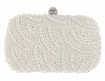 White Pearl Clutch - Zoha Los Angeles