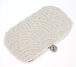 White Pearl Clutch - Zoha Los Angeles