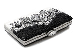 White Clutch with Black Beads - Zoha Los Angeles