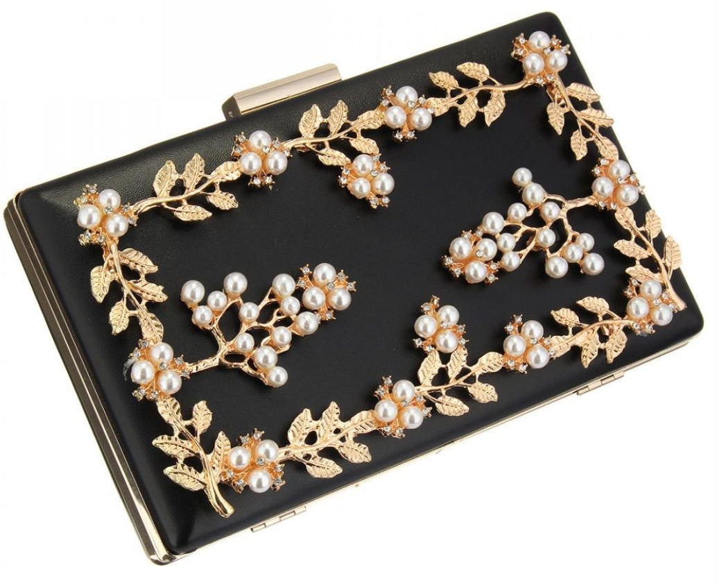 Black Pearl Clutch - Zoha Los Angeles