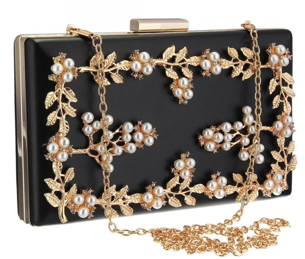 Black Pearl Clutch - Zoha Los Angeles