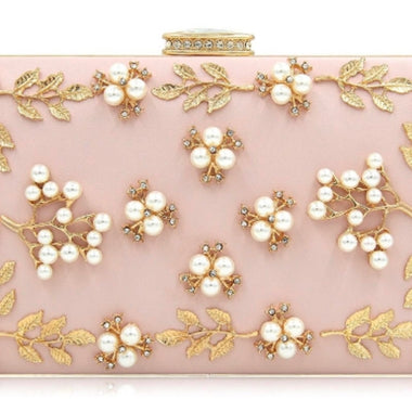 Pink Pearl Clutch - Zoha Los Angeles
