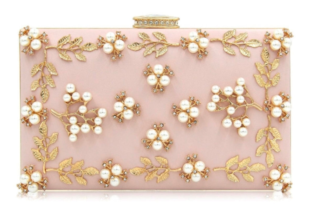 Pink Pearl Clutch - Zoha Los Angeles