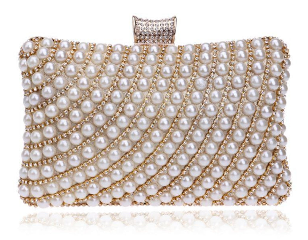 Pearl Gold Clutch - Zoha Los Angeles