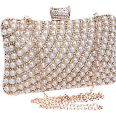 Pearl Gold Clutch - Zoha Los Angeles