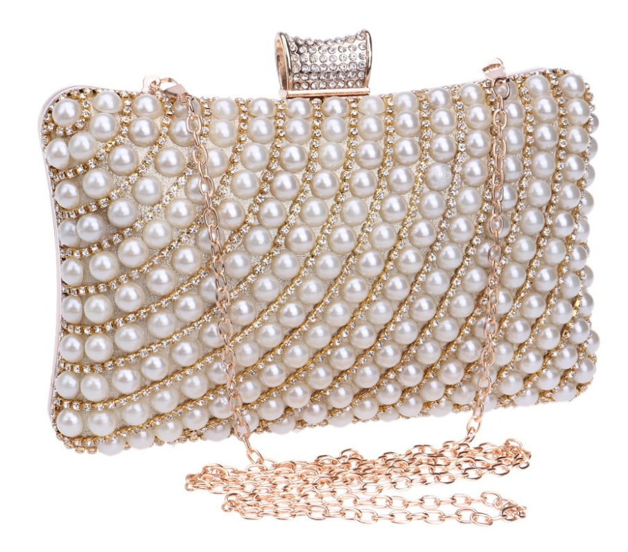 Pearl Gold Clutch - Zoha Los Angeles