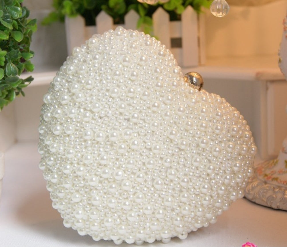 White Pearl Clutch - Zoha Los Angeles