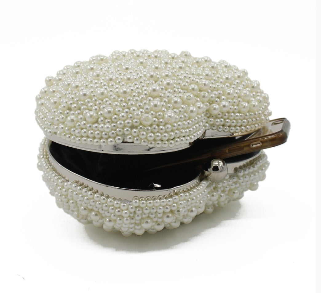 White Pearl Clutch - Zoha Los Angeles