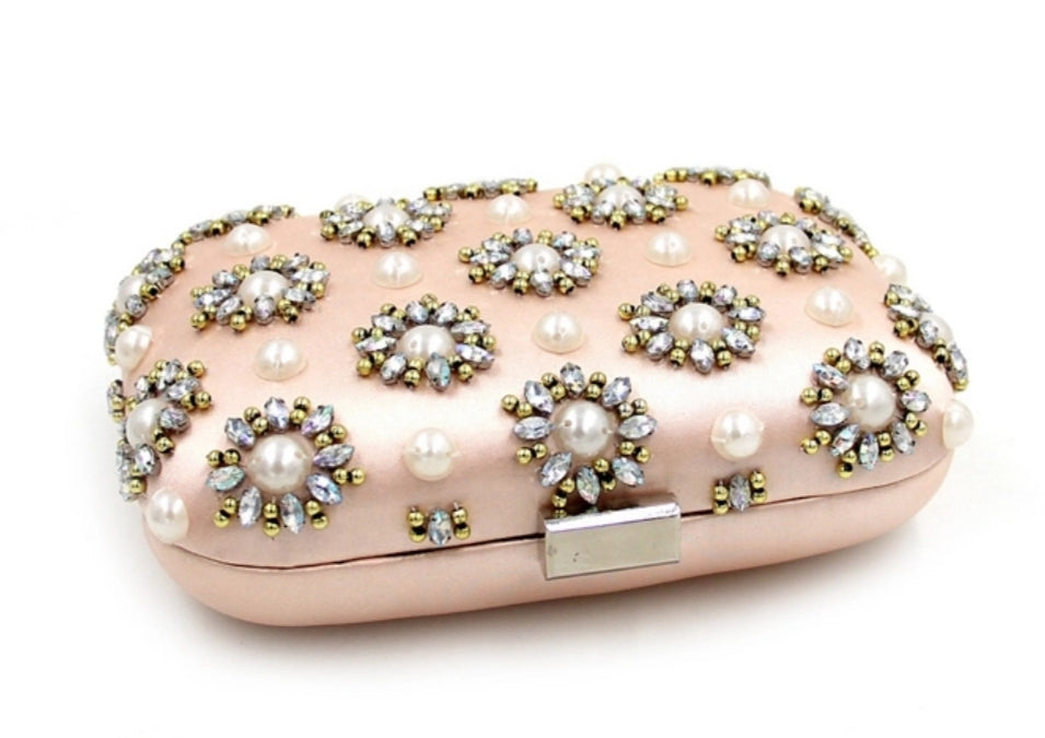 Pink Vintage Style Clutch - Zoha Los Angeles