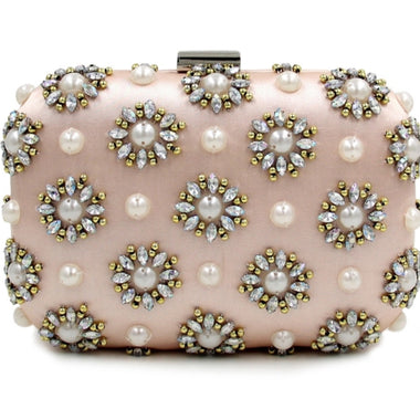 Pink Vintage Style Clutch - Zoha Los Angeles