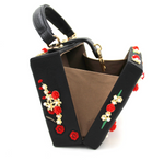 Black Embroidered Luxury Handbag - Zoha Los Angeles