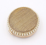 Gold Round Clutch - Zoha Los Angeles