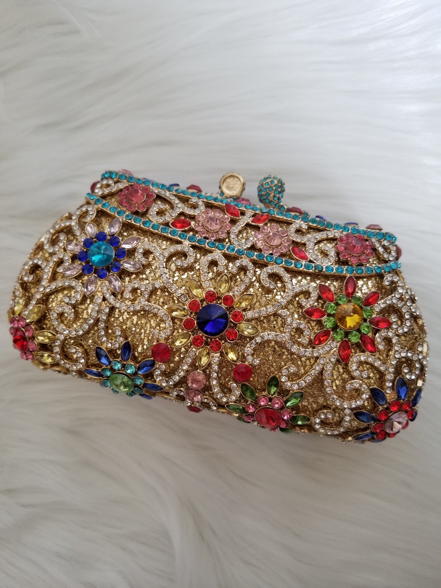 Gold Luxury Clutch - Zoha Los Angeles