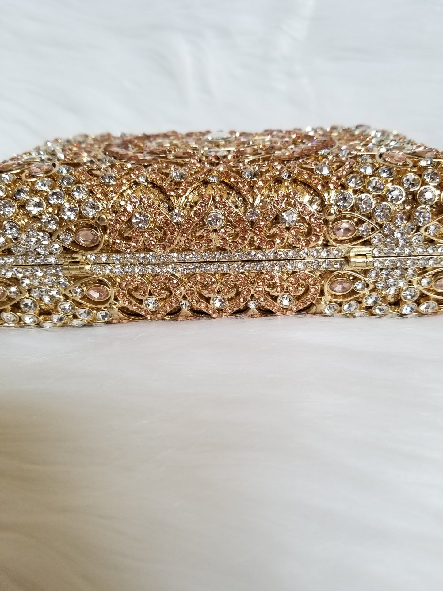 Gold Luxury Crystal Clutch - Zoha Los Angeles