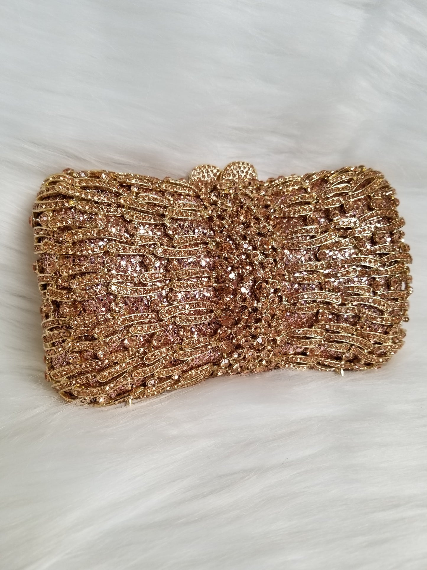 Champagne Luxury Clutch - Zoha Los Angeles