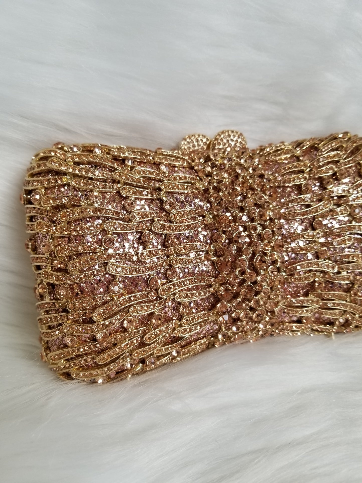 Champagne Luxury Clutch - Zoha Los Angeles