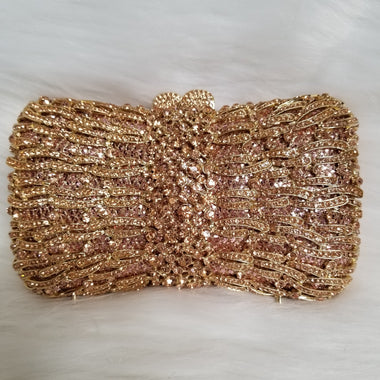 Champagne Luxury Clutch - Zoha Los Angeles