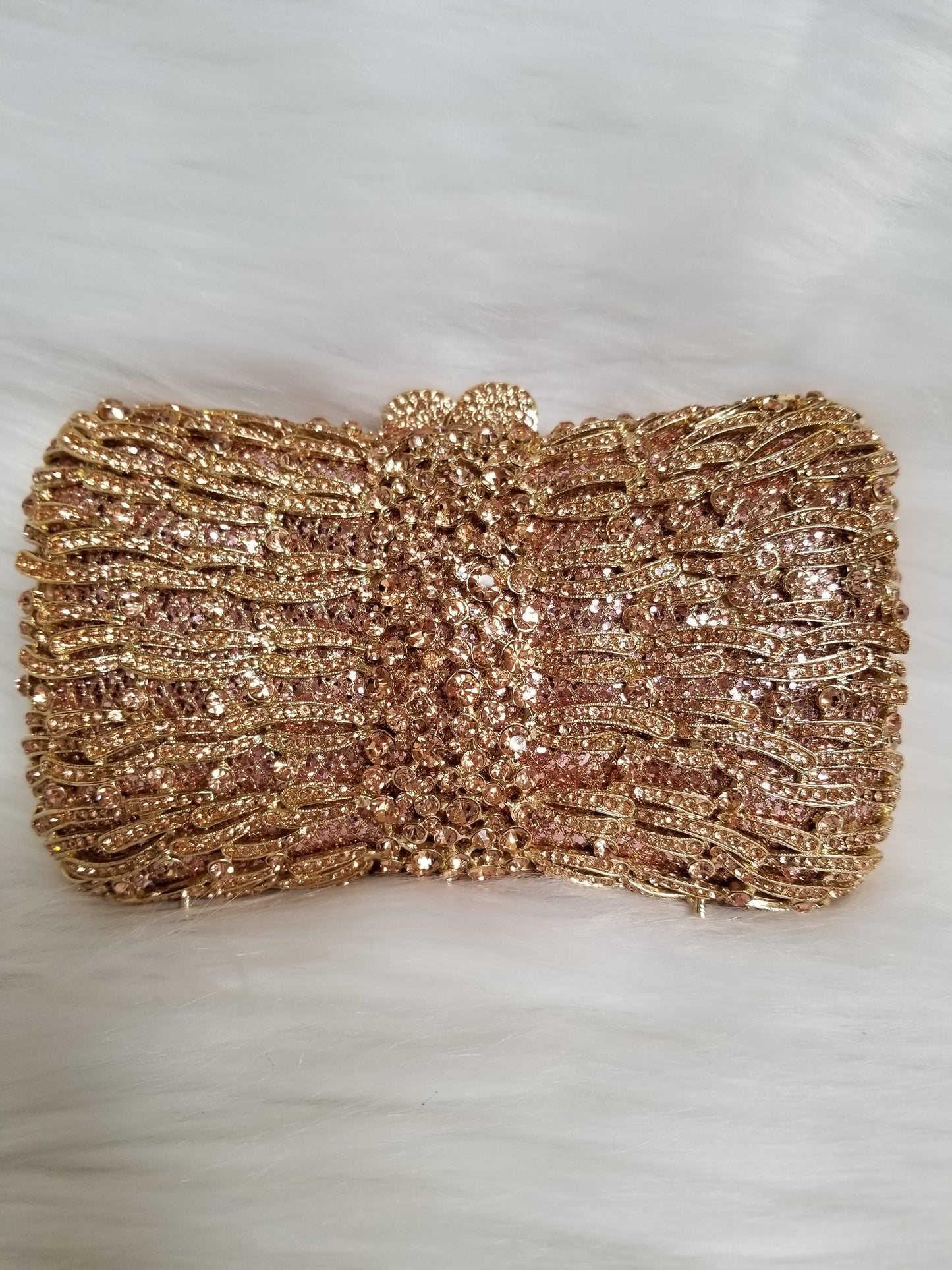 Champagne Luxury Clutch - Zoha Los Angeles